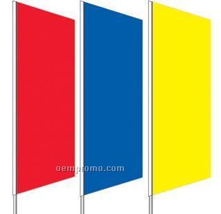 2 1/2'x8' Stock Zephyr Banner Drapes - Spanish Yellow