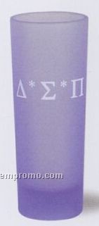 2 1/2 Oz. Light Blue Frosted Cordial Shot Glass