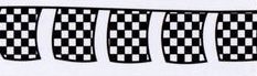 30' Rectangle Cloth U.s. / Checkered Streamer