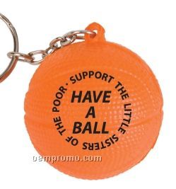 Basketball Squeeze Toy Key Chain