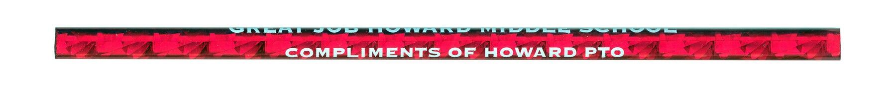 Gem Foil Pencil W/Colored Lead - Red