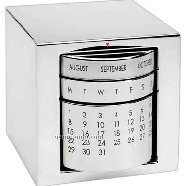 Polished Silver, Perpetual Calendar(Engraved)