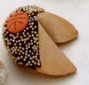 Tin Of 50 Good Fortune Cookies Dipped In White Chocolate (Sports)