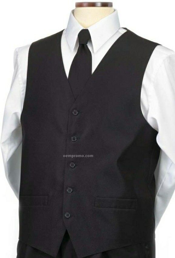 Wolfmark Men's Black Uniform Wear Vest (S-xl)