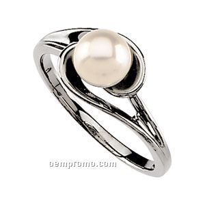 Ladies' 14kw 6mm Cultured Pearl Ring