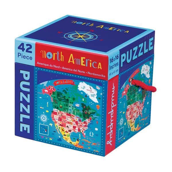 North America 42 Piece Puzzle