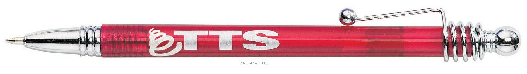 Translucent Spiro Spring Action Pen
