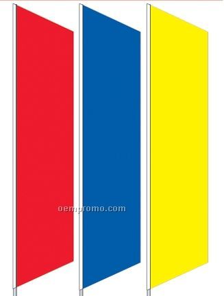 2 1/2'x8' Stock Zephyr Banner Drapes - Gray