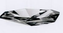 Precious Asymmetrical Large Crystal Dish By Malin Lindahl