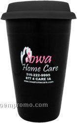10oz Double Wall Ceramic Tumbler With Lid Options