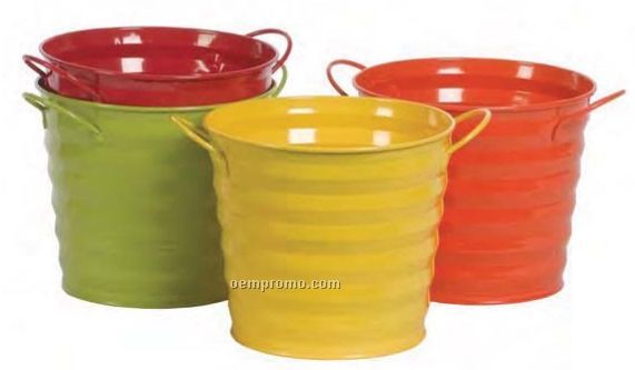 6.5" Bright Summer Metal Container