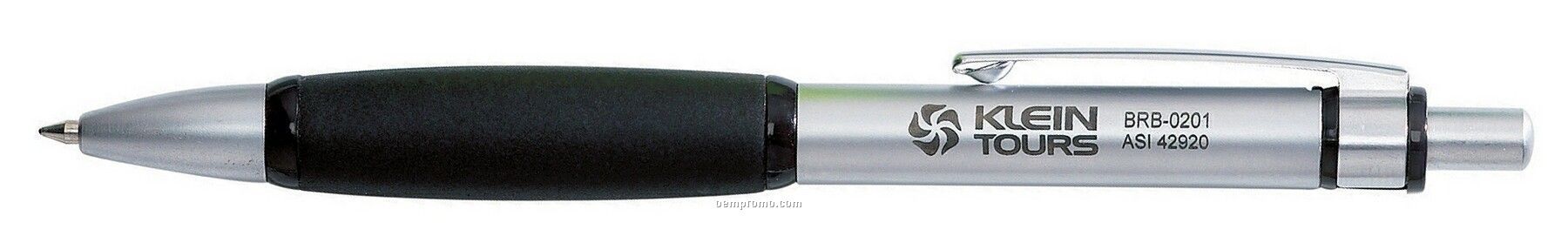 Silicone Ergonomic Zone Click Action Metal Pen