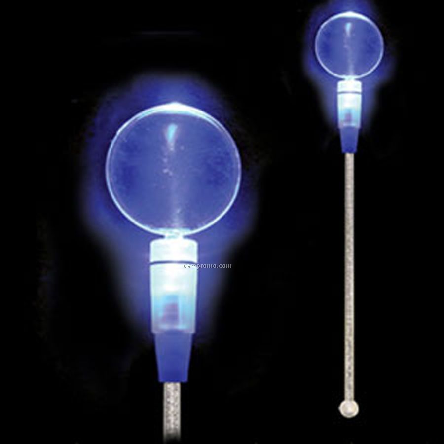 Light Up Stir Stick W/ Blue Round Handle