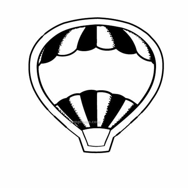 Stock Shape Air Balloon With Stripes Recycled Magnet
