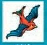 Stock Temporary Tattoo - Flying Blue Bird (1.5"X1.5")