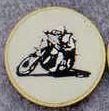 Motorcycle 2 Medallions Stock Kromafusion X-large Pin W/ Insert