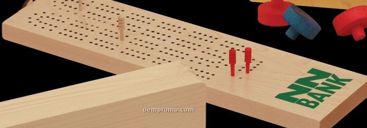 Wooden Cribbage Game (Unimprinted)