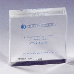 Lucite Square Stock Embedment/ Award