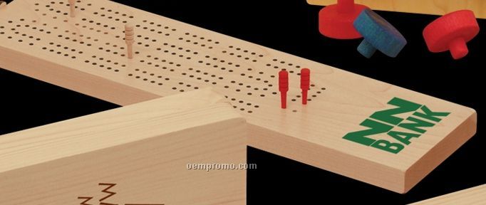 Wooden Cribbage Game (Custom Print)
