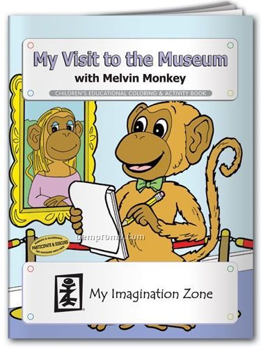 Action Pack Coloring Book W/ Crayons & Sleeve - My Visit To The Museum