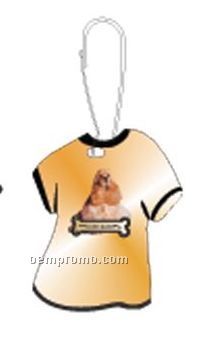 Cocker Spaniel Dog T-shirt Zipper Pull