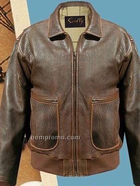 Aero Squadron Brown Vintage Lamb Leather Bomber Jacket (S-2xl)