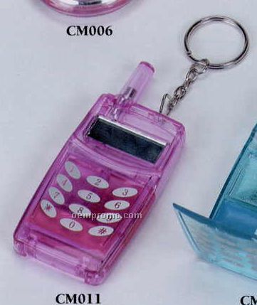 Cell Phone Lip Gloss Key Chain (Pink)