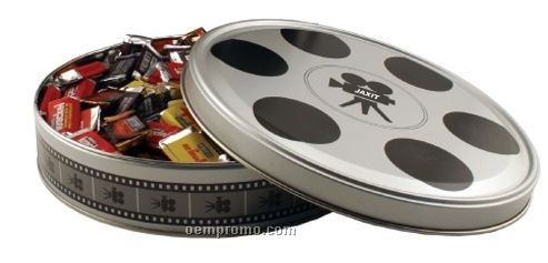 Large Movie Reel Tin W/ Cookies