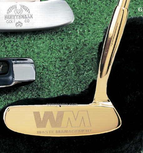 Scottsdale Putter With 24k Goldplated Finish In Gift Box