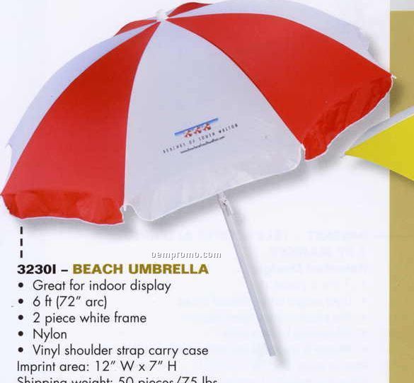 Beach Umbrella With Shoulder Strap Carrying Case
