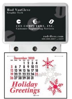 Business Card Without Ad Message Press-n-stick Calendar (After 8/1/2011)