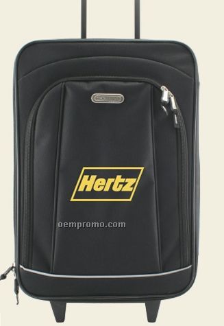 19" Upright Rolling Travel Case W/ Retractable Handle