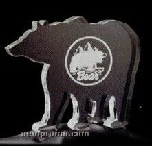 Acrylic Paperweight Up To 20 Square Inches / Bear 2