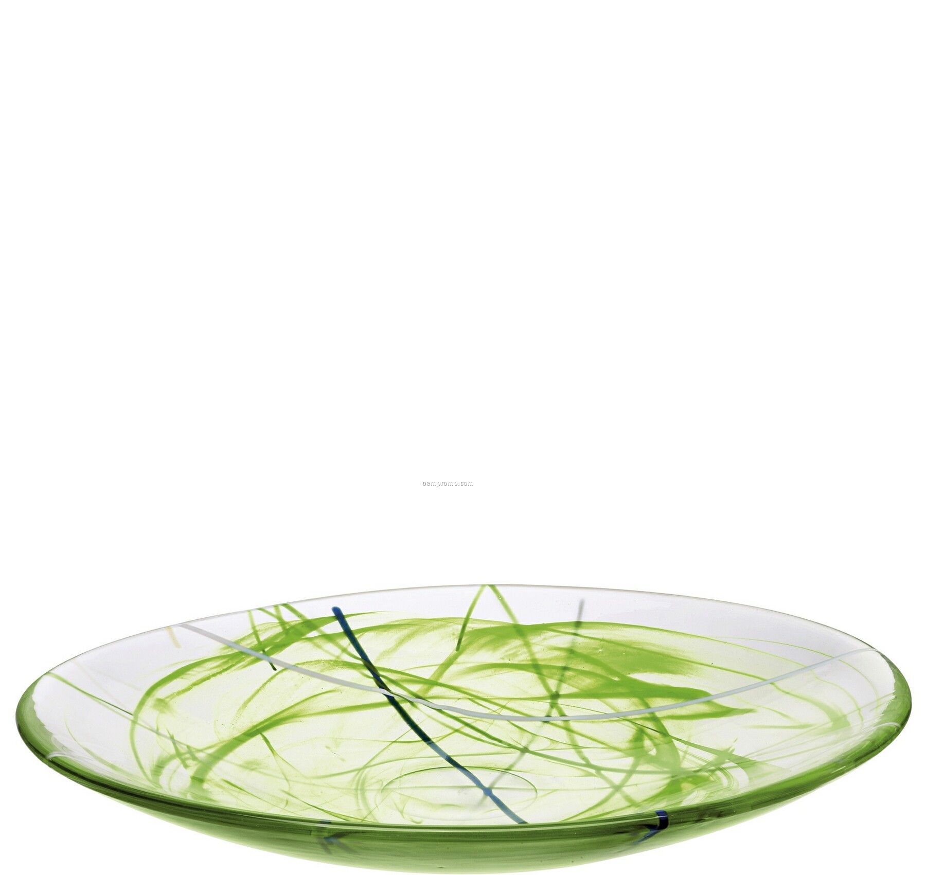 Contrast Swirl Crystal Dish By Anna Ehrner (Lime)