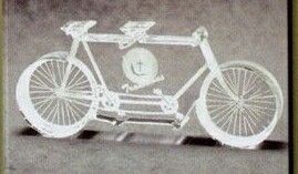 Acrylic Paperweight Up To 20 Square Inches / Bicycle
