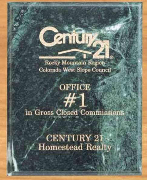 Green Marble Plaque (8"X10")