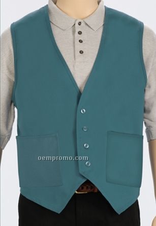 Solid Color Unisex 4 Button Vest W/ 2 Waist Pockets (S-3xl)
