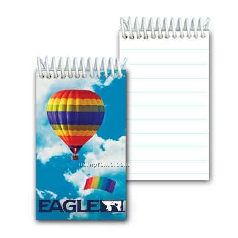 Stock 3d Lenticular Mini Notebook/ Hot Air Balloon (Imprinted)