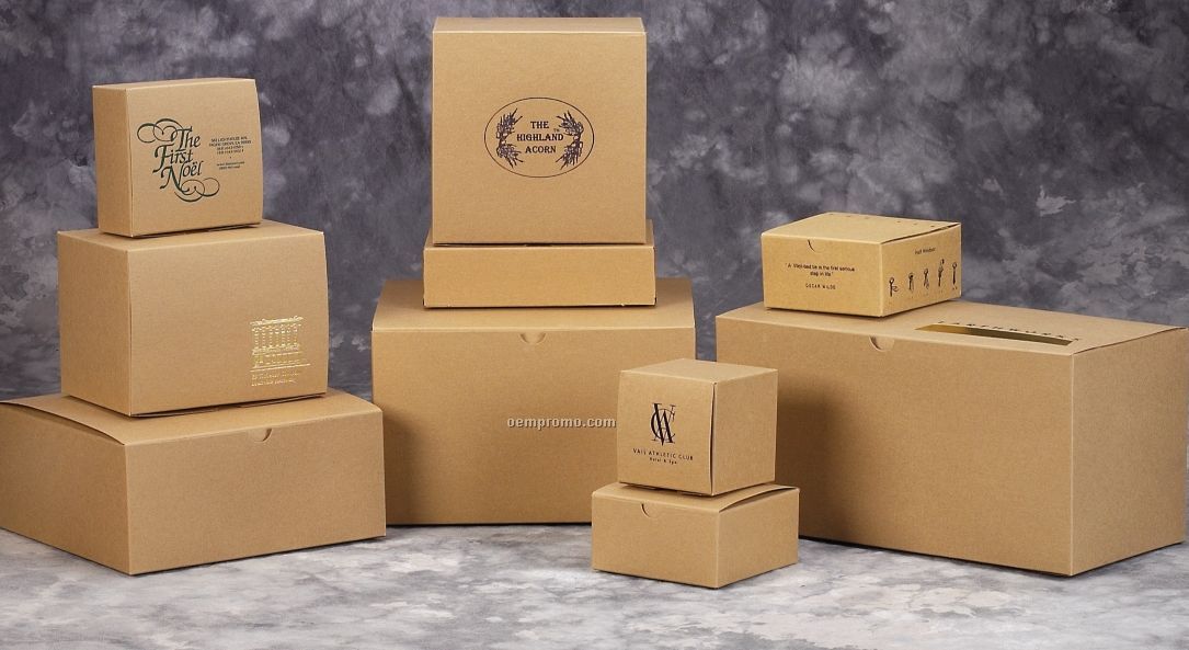 Natural Kraft Gift Boxes - 12