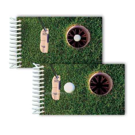 Stock 3d Lenticular Mini Notebook/ Golf Putt (Blank)