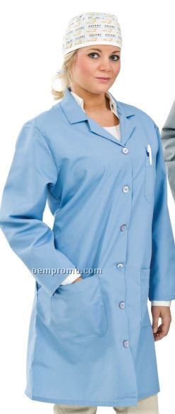 Women's White Nightingale Lab Coat W/ 6 Buttons