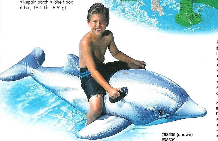 72"X43" Dolphin Pool Rider