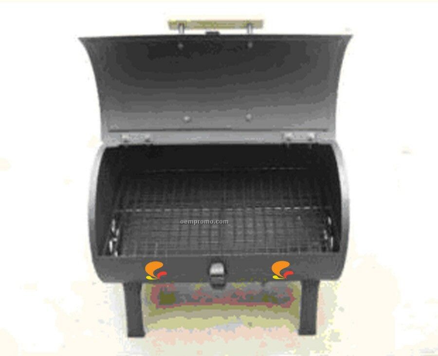 Barbecue Grill - Tailgate Size W/Wooden Handle