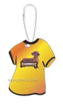 Dachshund Dog T-shirt Zipper Pull