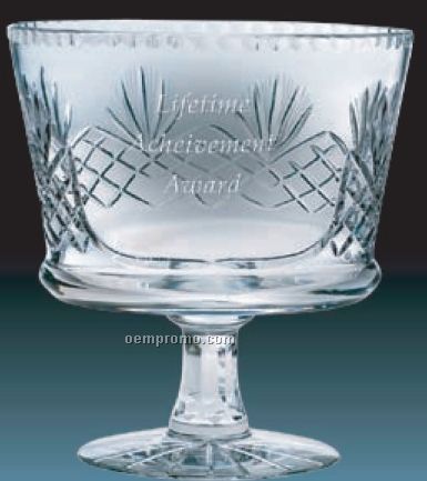 Heavy Lead Crystal Bowl Award / 10"