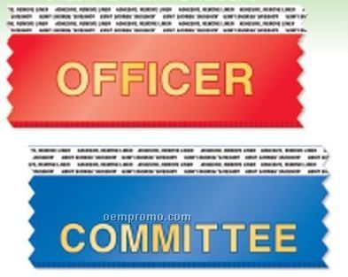 Horizontal Stock Ribbon With Tape (Co-chairman) (4