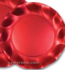 Satin Red Plates