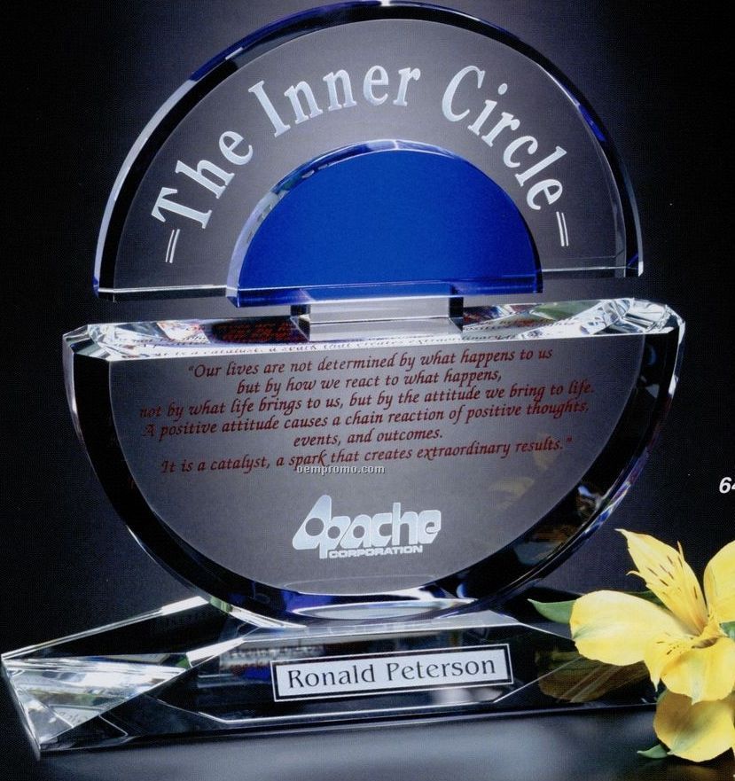 Indigo Gallery Crystal Concentric Award