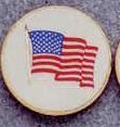 Round Deal 1" Insert American Flag - Medallions Stock Kromafusion