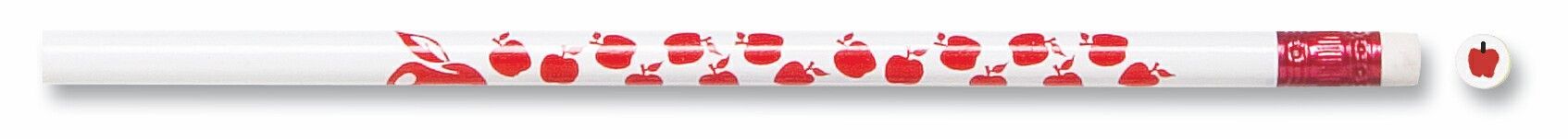 Teacher / Apple #2 White Pencil
